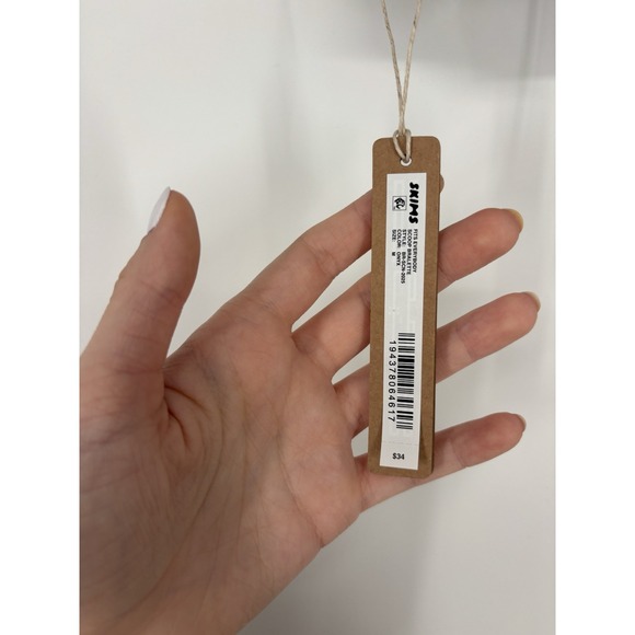 Skims Fits Everybody Scoop Bralette Onyx Black Kim Kardashian Adjustable Medium - Picture 3 of 6